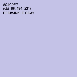 #C4C2E7 - Periwinkle Gray Color Image